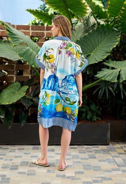 Lemon Breeze Shirt Dress